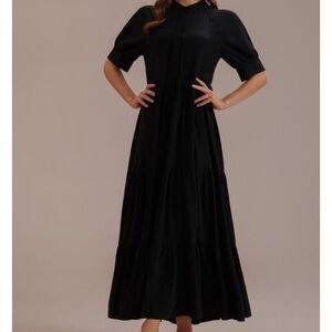 Petallush Classic Black Maxi Dress